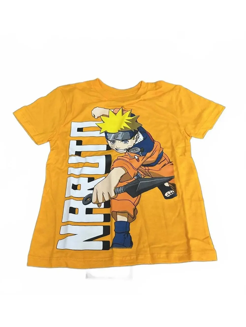 Naruto Uzumaki Crew Neck Short Sleeve 4pk Boy's Tees Size S (6/7)